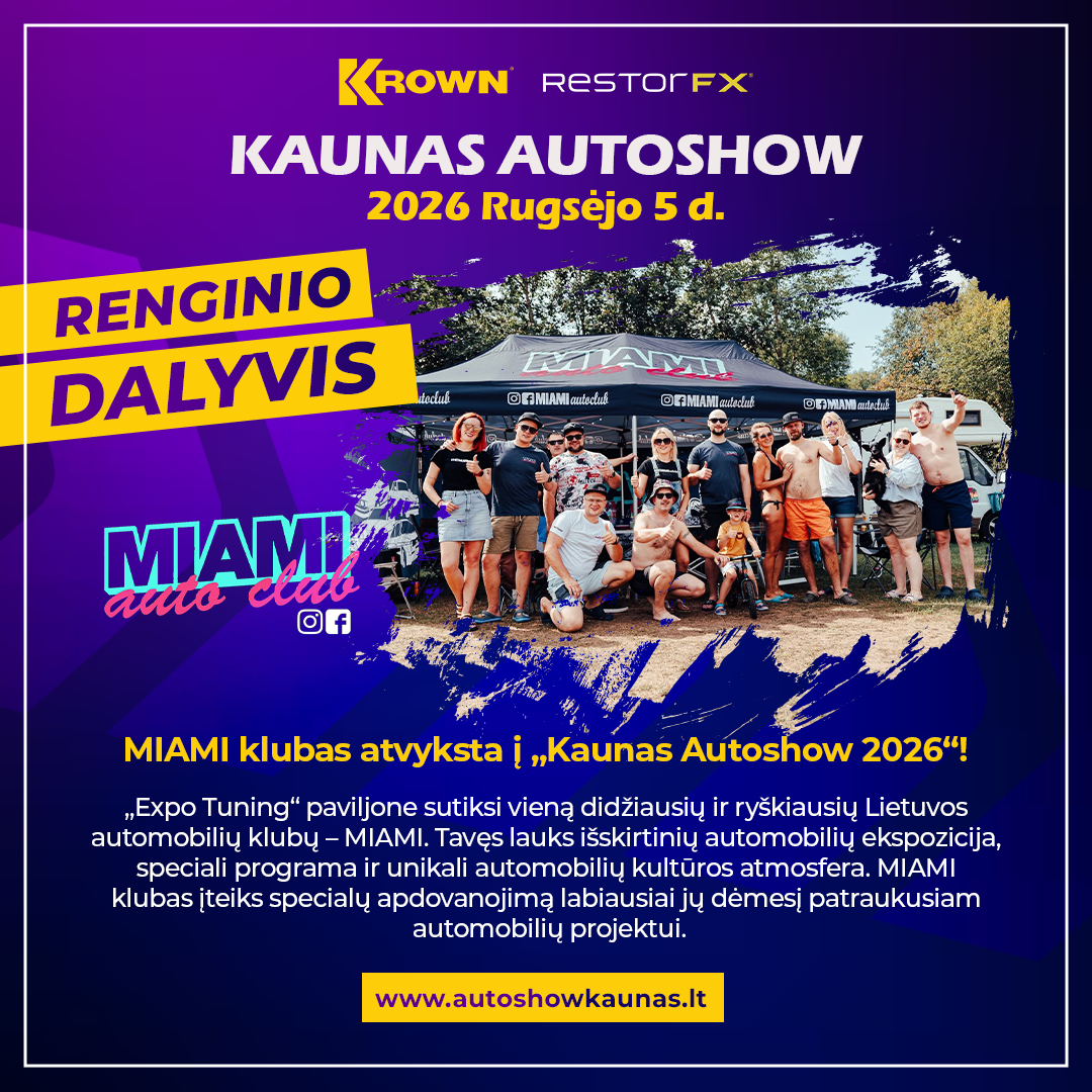 Renginio dalyvis - Miyami Auto Club