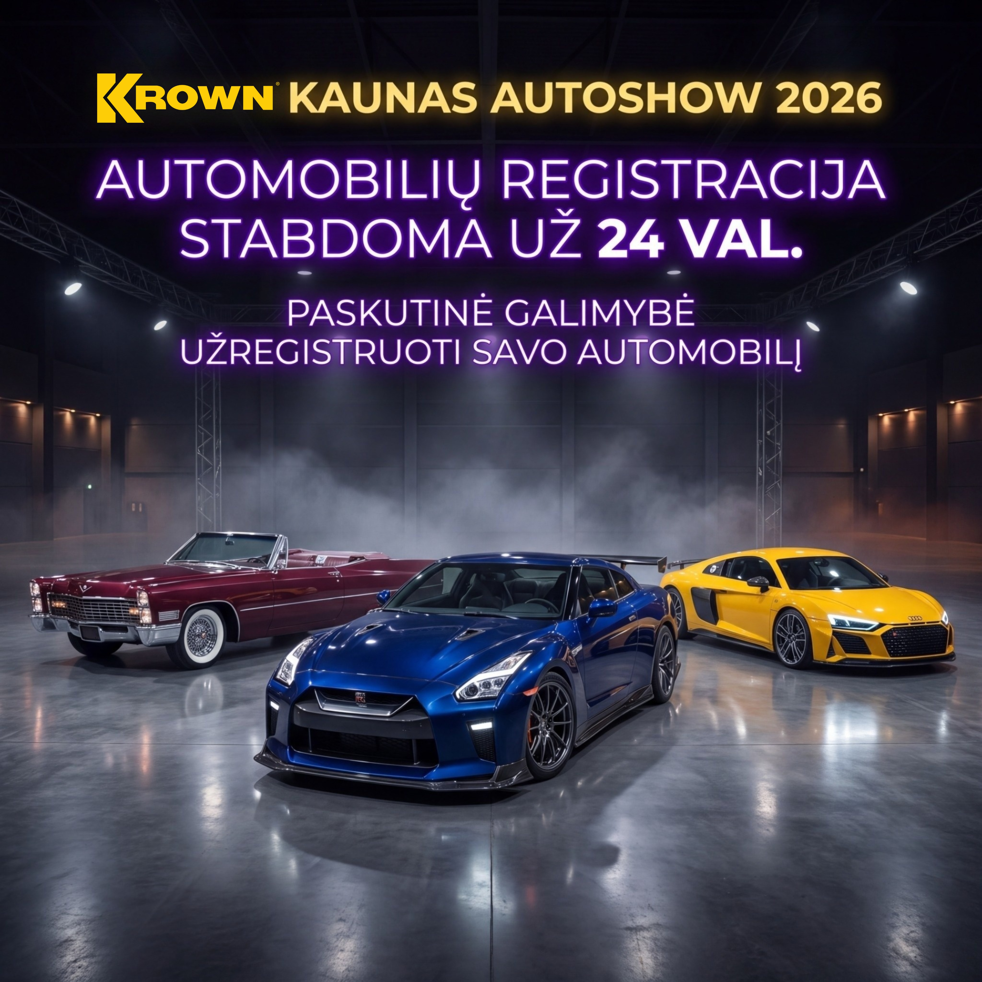 Registracija į renginį stabdoma.