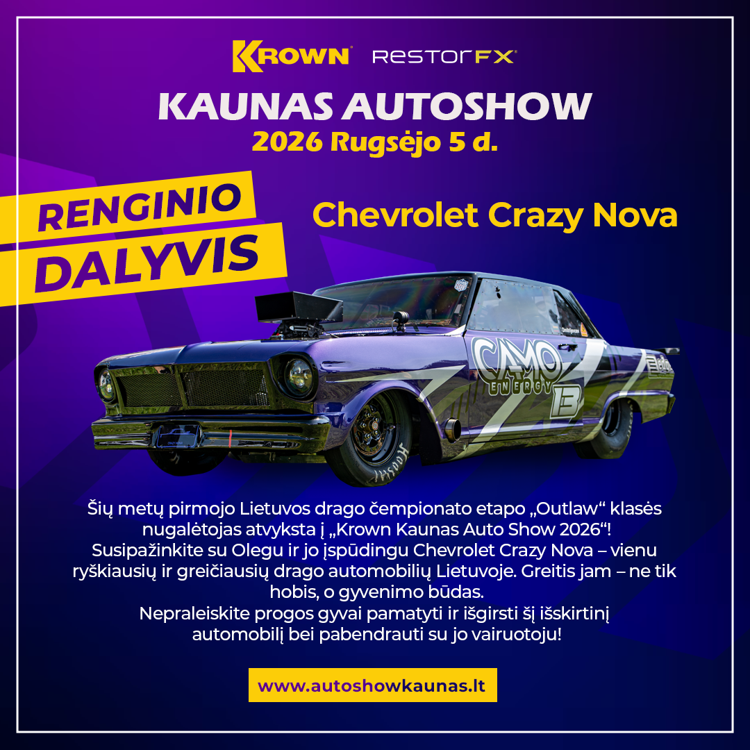 Renginio dalyvis - Cherverolet Super Nova
